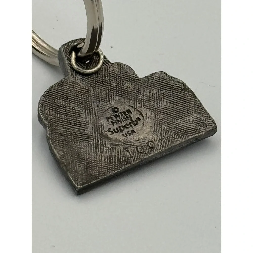 Grand Canyon Railway Keychain‎ Charm Superb Pewter Finish Steam Locomotive Train